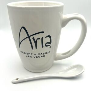 Las Vegas Aria Hotel This is How I Vegas Ceramic Cup with Spoon Holder